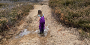 Jumping in puddle