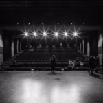dimly lit theater